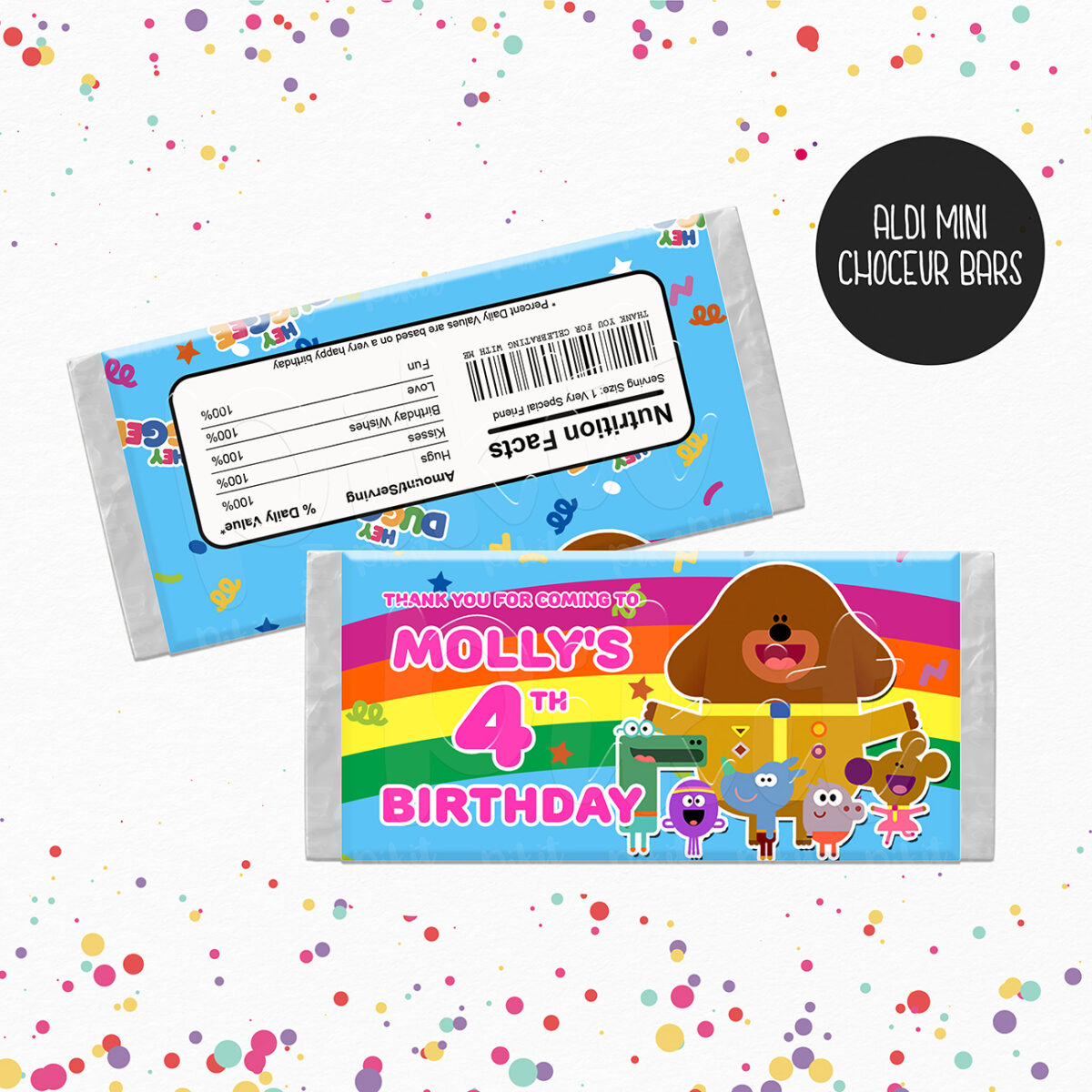 HEY DUGGEE Chocolate Wrappers – Pikit Kids