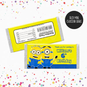 MINIONS Chocolate Wrappers