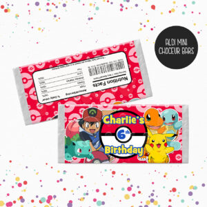 POKEMON Chocolate Wrappers