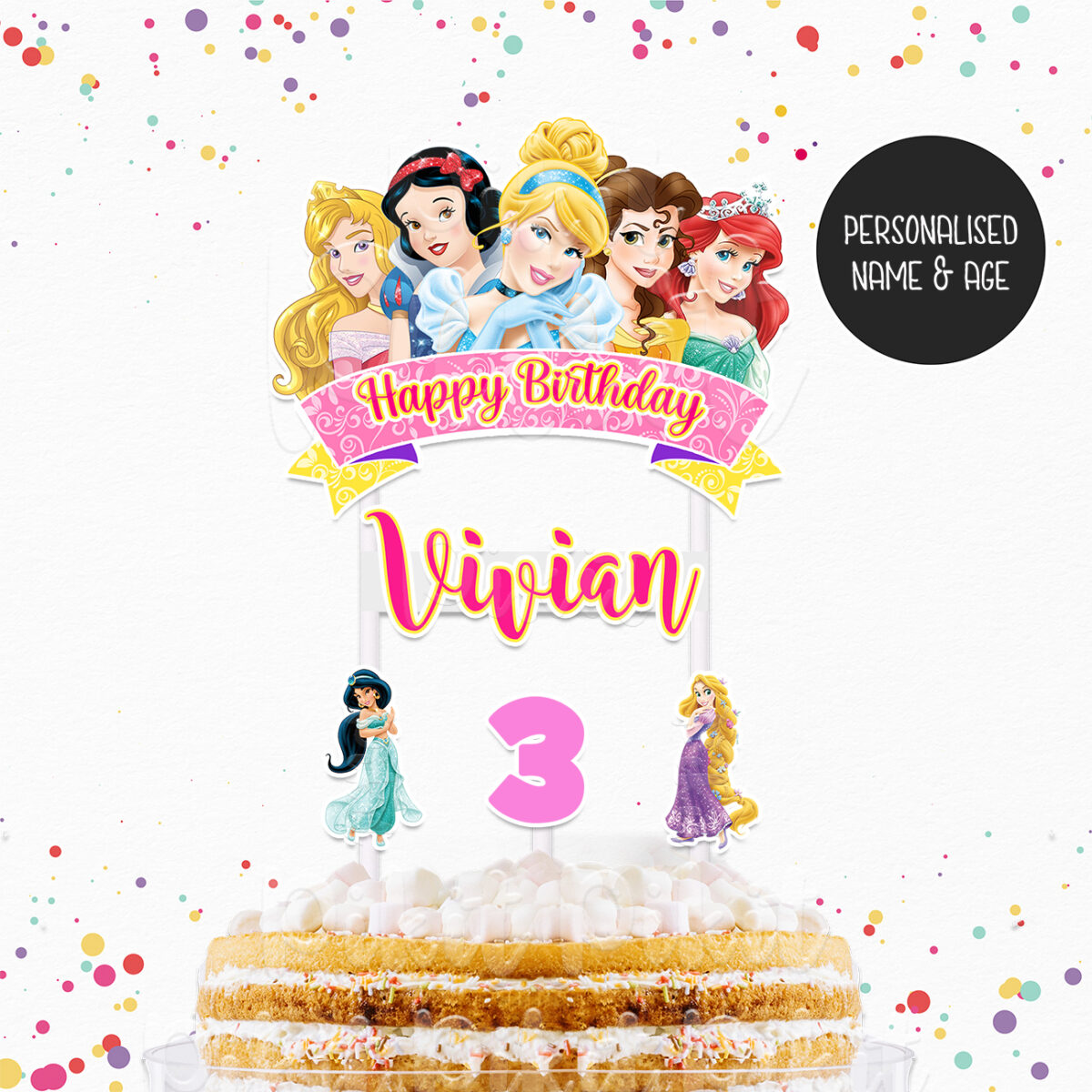 PRINCESSES DISNEY Cake Topper – Pikit Kids