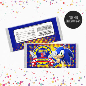 SONIC THE HEDGEHOG Chocolate Wrappers