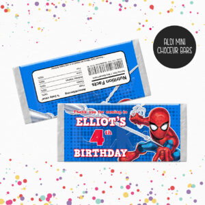 SPIDERMAN Chocolate Wrappers