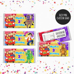 THE WIGGLES Chocolate Wrappers