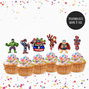AVENGERS Cupcake Toppers