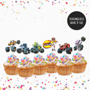 BLAZE AND THE MONSTER MACHINES Cupcake Toppers