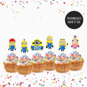 MINIONS Cupcake Toppers