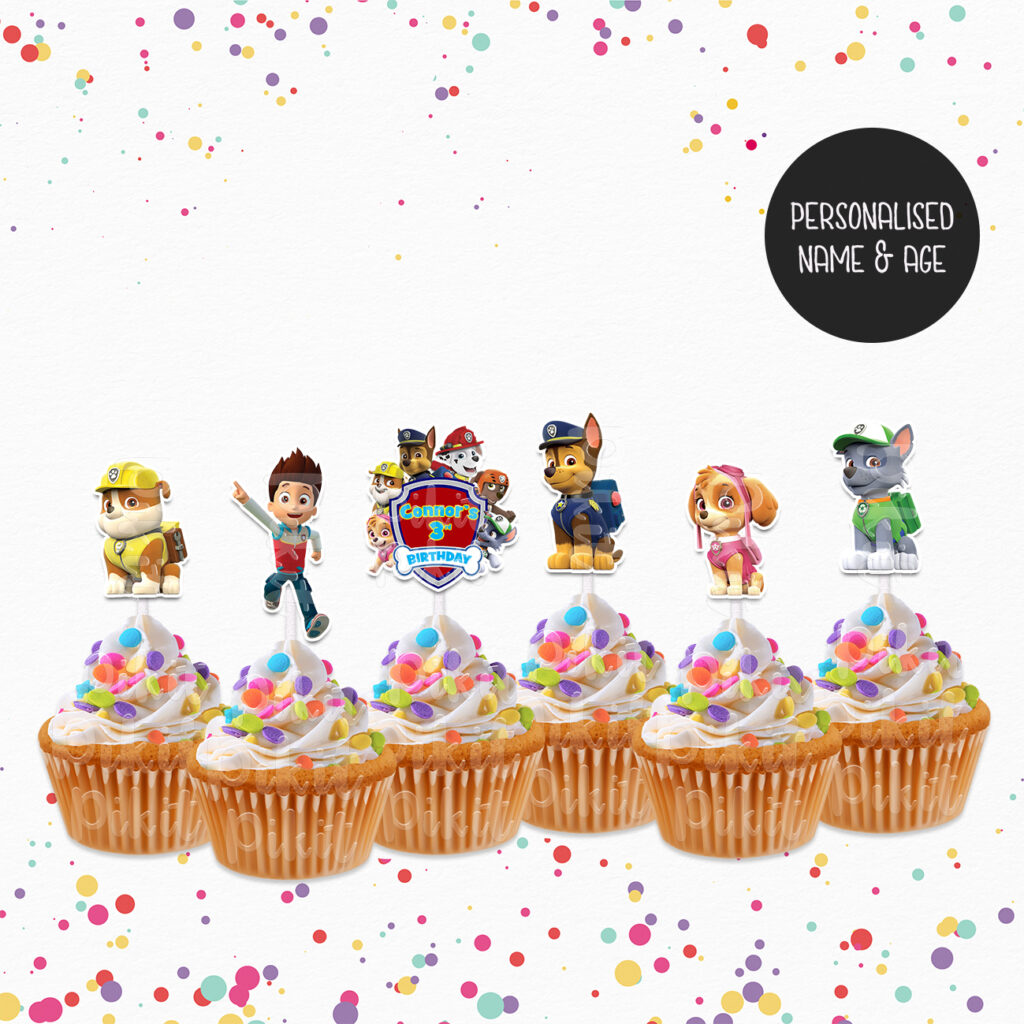 PAW PATROL Cupcake Toppers – Pikit Kids