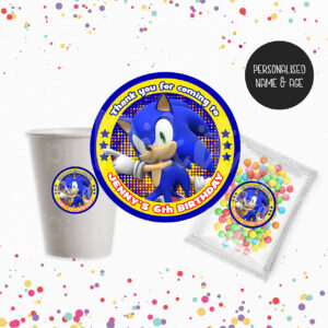 SONIC THE HEDGEHOG Round Stickers (60mm)