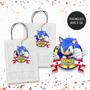 SONIC THE HEDGEHOG Thank You Tags